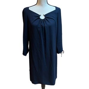 Elie Tahari Navy Blue Shift Dress